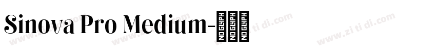 Sinova Pro Medium字体转换 Sinova Pro Medium字体转换